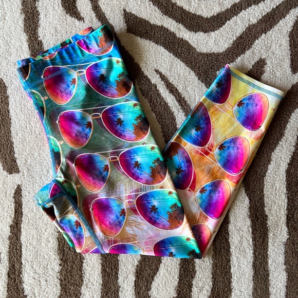Terez Sunnies Capri Leggings M - Picture 2 of 8